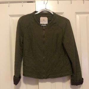 Anthropologie Quilted Bomber Jacket (M)